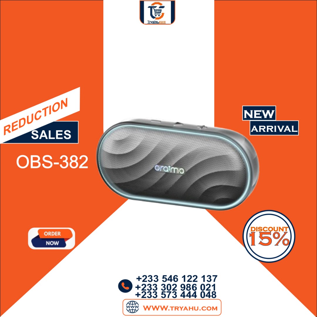 Oraimo SpaceBox OBS-382 RGB 8W Bluetooth Speaker with FM & Light Show